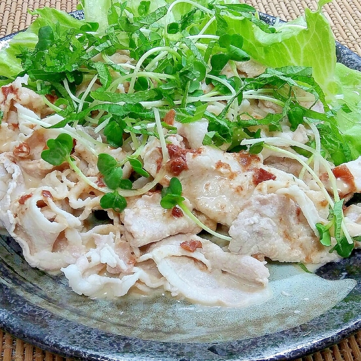 冷しゃぶ 梅マヨネーズのタレでさっぱりと レシピ 作り方 By Tsnn 楽天レシピ